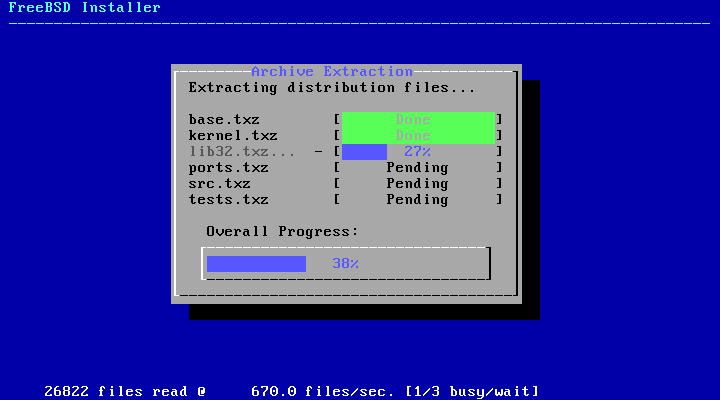 bsdinstall distfile extracting