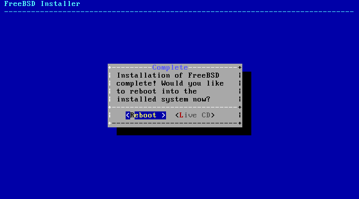 bsdinstall mainexit