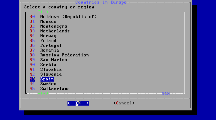 bsdinstall timezone country