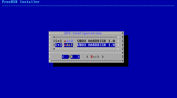 bsdinstall zfs disk select